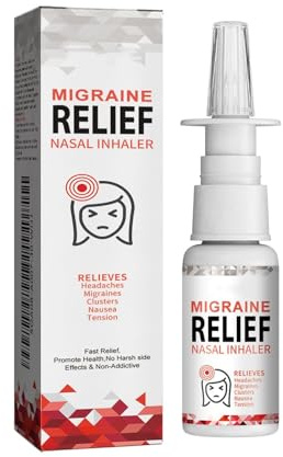 Inhalador Nasal para Aliviar La Migraña para Dolores de Cabeza,Sprays Complejo Antiestrés,Anti Stress Spray,Alivio Del Estrés y La Ansiedad Spray,Alivio Natural para el Estrés Sprays