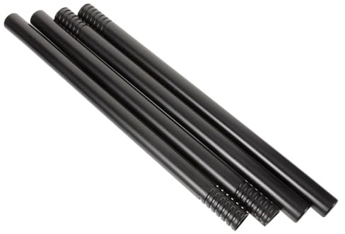 Ipetboom 4pcs Halloween Witch Broom Replacement Rods Plastic Witch Broom Handles for Party Cosplay Accessories Black Long Sticks Easy to Install and Break Resistant