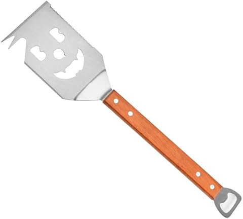 SilverChry Spatule de Barbecue 7 en 1, Ustensiles de Barbecue de Cuisine, Pelle à Grill en Acier Inoxydable, Idee Cadeau Homme, Outil Multifonction pour Barbecue, Accessoire de Barbecue pour Hommes