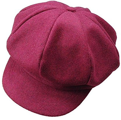 HugeStore Baby Kinder Gatsby Newsboy Mütze Hut Kappe Berets Schirmmütze Baskenmütze Schiebermütze Tiefrot