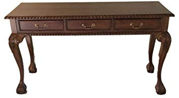 Kunibert Antik barock sekreterare Louis Seize färg: Valnöt skrivbord toalettbord längd 135 x höjd 76 x bredd 43 cm nr 1