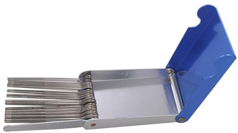 Utoolmart JA-4 Schweißspitzenreiniger, Düsenreiniger, Gasschweißen, Löten, Schneiden, Fackel, Spitze, Reiniger, Nadel mit Kunststoffschale, 1 Set