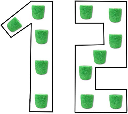 12er-Set Verbandsmaterial Selbsthaftend - Haftbandage 5cm x 4,5m