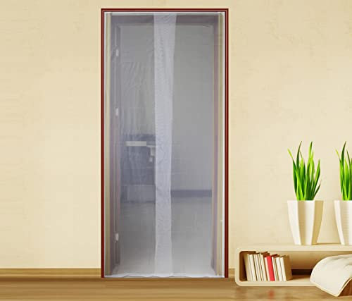 Linea Garden Friend Fliegengitter für Fenstertür mit doppelseitigem Klebeband. Farbe Weiß L. 150 H. 250 cm