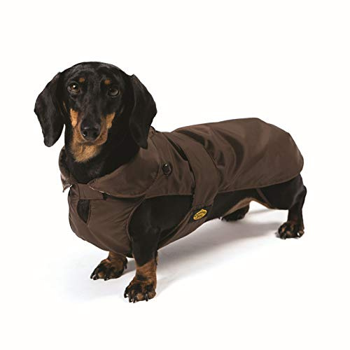 Fashion Dog Hundemantel speziell für Dackel - Braun - 39