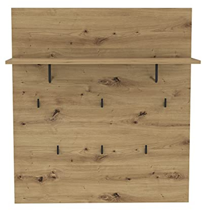 FORTE TRONDHEIM Kleiderpaneel, Holzwerkstoff, Artisan Eiche, 89.1 x 100 x 30 cm