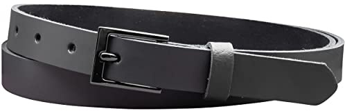 Vascavi Ledergürtel, 2 cm breit, Echtes Leder, Unisex Gürtel für Damen und Herren, MADE IN GERMANY, AM17-SL