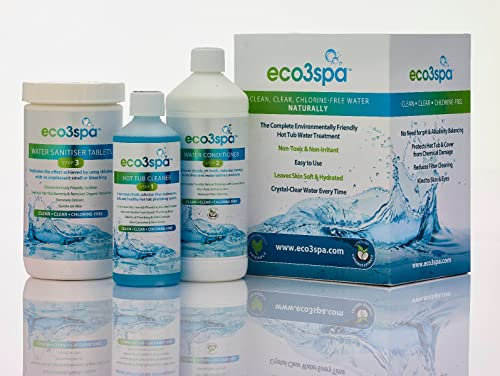 eco3spa Hot Tub Watercare Kit (with Multi-function Active Oxygen Tablets) - Chlorine Free