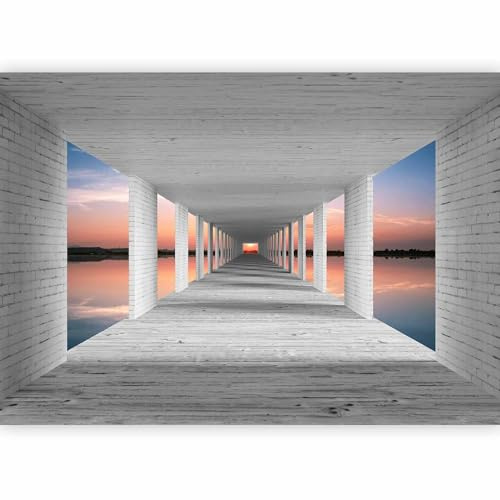 murando - Papier Peint Panoramique Intissé Épais Chambre, 350x256 cm | Grammage supérieur, Fabrication EU, Tapisserie Murales, Revêtement Mural, Papiers Peints, Grand Poster Mural, Plage 3D