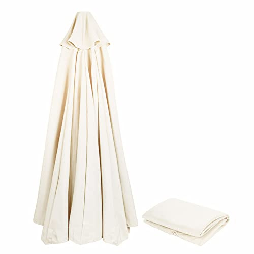 Sonnenschirm Ersatzbezug 3m/270cm/2m/230cm/250cm 8 Streben/6 Streben Anthrazit/Blau/Grau/Rot/Beige UV-Schutz 80 Windfest Stabil für Strand, Terrasse, Garten