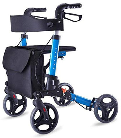 Gehhilfen, Rollatoren/Gehgestelle Gehhilfe-Rollator/Gehhilfe-Rollator für ältere Menschen, Einkaufsrollator/Gehhilfe-Rollator mit Sitz und Korb, Gehhilfe für ältere Menschen, Rollator-Wagen, alter