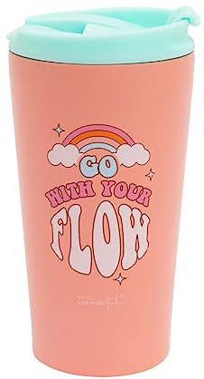 Mr.Wonderful Taza take away, térmica, Go with your flow, 15,5 x 9 x 8