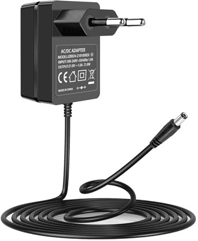 Gonine Cargador 21V para batería de Mini Motosierra para Saker Motosierra Eléctrica Portátil sin Cable,Cargador de Batería de Litio de 21V, Cable de Alimentación para Saker Pequeña Motosierra de Mano