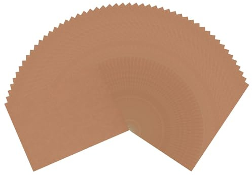 Florence Selbstklebend Cardstock Kraft (Braun) - Bastelpapier A4 Farbenmix - 50 - Bedruckbares Papier - Karten Basteln, Scrapbooking und Hobbyprojekte - 216 gsm