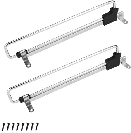 SRJQXH Garderobenstange, 2 Stück Ausziehbare Teleskopstange, Wandmontage, 25 cm, für Schränke und Lagerbereiche
