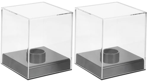 Yardwe Baseballhalter Vitrine Aus Hochwertigem Acryl – Ideal Für Autogrammbälle Trophäen Und Zur Dekoration Im Wohnzimmer Oder Büro