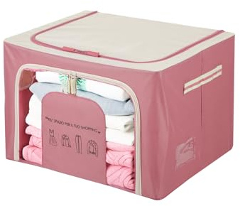 Scatola armadio 50x40x33 cm doppia cerniera e scritta malva