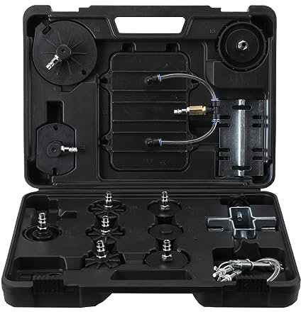 YILIKISS Werkzeuge Adapter Set 13 TLG/Set Druckluft Bremsenentlüfter Bremsenentlüftungsgerät E20 für die meisten Fahrzeuge zum Entlüften oder Nachfüllen von Bremsflüssigkeit