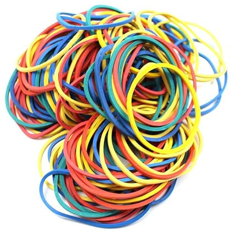 500Pcs Coloured Rubber Elastic Bands,Rubber Bands,38mm Thick Rubber Bands,Children's Rubber Bands,for Hair,Catapults,Office Supplies