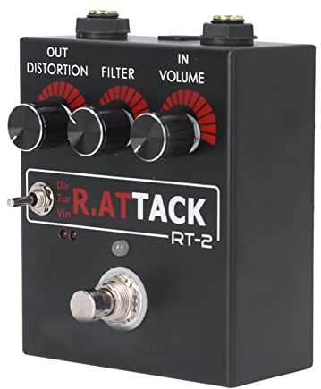 Einzeleffektpedal, DIRTY VINTAGE Tragbares RAT-Gitarreneffektpedal 3 Gänge DC 9~18 V Zum Spielen