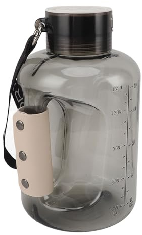 Denash 1.5L Hydrogen Water Bottle, Portable Hydrogen Water Bottle Generator with Spe Pem Technology, 1500Ml Rechargeable Hydrogen Bottle or Home Travel (Black Gray)
