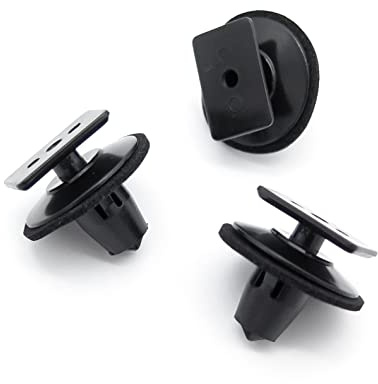 VVO Fasteners- Black Plastic Side Skirt, Sill Moulding Cover Trim Clips for Nissan Juke, X-Trail, (Pack of 10)