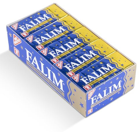 Falim Kaugummi Damla Sakız Geschmack, 20er Pack je 5 Stück (100) – zuckerfrei & zahnschonend – Mastix-Aroma, türkischer Kaugummi ohne Zucker für frischen Atem & langes Kauerlebnis, einzeln verpackt