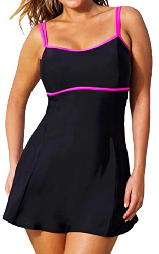 Maillot De Bain Ventre Plat Maillots Femme Grande Taille Tankini Ronde 52 54 56 Une Pièce Gainant Grossesse Transbronzant Maillot'de Push Up Rembourré Tankinis Enceinte Bronzant Robe 1