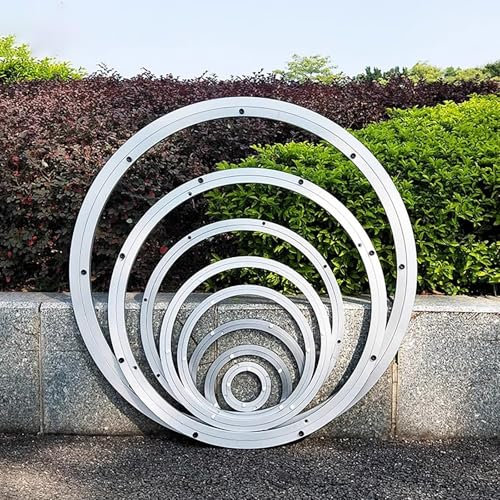 Piatto girevole girevole Lazy Susan in alluminio for impieghi gravosi, piatto girevole girevole con cuscinetti Lazy Susan da 20-30-35-40-45-50 cm, piastra girevole liscia for tavolo da pranzo(200mm (8