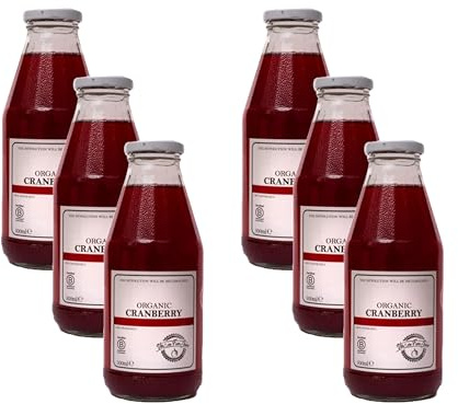 Vita Core | Organic Cranberry Juice Blend – Cranberry & Apple, 100% Organic, Refreshing & Naturally Tart | 500ml (Pack of 6)