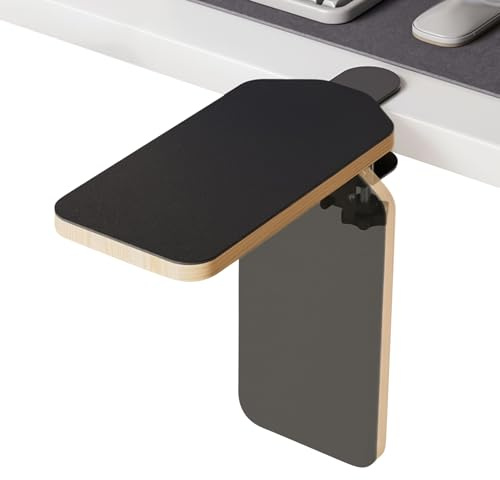Repose-Bras de Bureau,Extension de Table en Bois - Accoudoir Ajustable et Pliable à 90° pour Studio et Travail sur Ordinateur