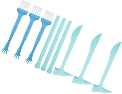 FUNNETOYU 9 Sätze zum Graben von Werkzeugen Bausatz Hammer im Freien Ausgrabung Bagger Kinderwerkzeuge Werkzeuge für für Graben Aushubwerkzeugsatz Plastik