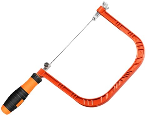 Scie à chantourner - Outil courbée, scie à main fine | Coupe précise décorative, utilisation manuelle sans fil, construction ergonomique compacte, accessoires artisanaux stables pour atelier