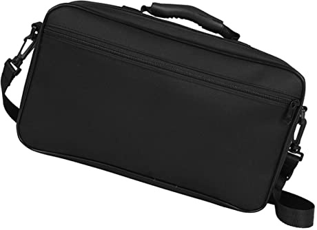 FRCOLOR Étui Étanche pour Hautbois en Tissu Oxford Noir, Paquet Bandoulière Léger Fermeture Éclair, Conteneur de Rangement Pratique pour Transport D’instrument à Vent