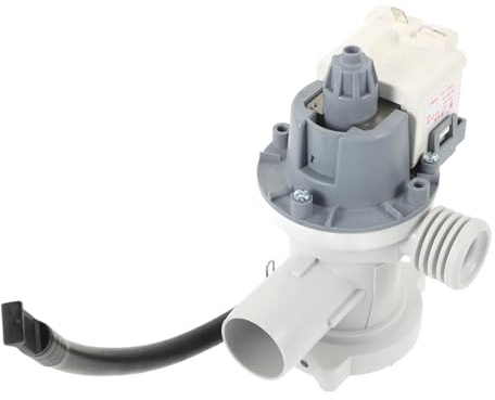 DOITOOL Pompe de Vidange pour Lave Linge à Tambour Moteur Électrique de Remplacement Pompe Dévacuation Compatible Moteur de pour Machine à Laver Drainage Robuste