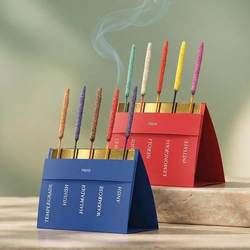 RELAXOUND Relaxscent Räucherstäbchen handgerollt – 10 natürliche Düfte, belebend & beruhigend, für Yoga, Meditation, Achtsamkeit & Entspannung, Raumduft