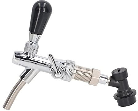 Ausla Grifo de Cerveza de Acero Inoxidable 304, Dispensador de Líquido Ajustable con Acabado Elegante para Bares y Hogares