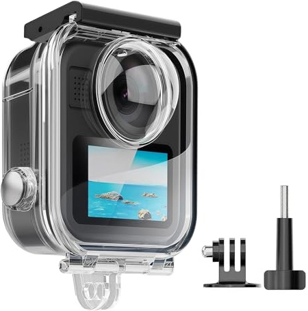 Custodia impermeabile per Max 2, custodia protettiva per immersioni, avventure, fotografia subacquea, accessori per fotocamera, antiurto, antipolvere