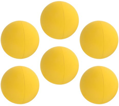 Toyvian Set 6 Palline Rimbalzanti in Gomma ad Alta Elasticità per Allenamento Squash e Racquetball Piccole Palle da Gioco Reattive per e Uso Indoor/Outdoor