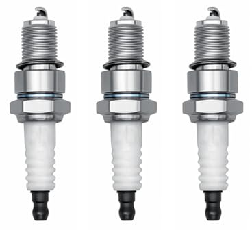 Strongthium Candela di Accensione F6TC per Motore 4 Tempi/Per Honda GX390 GX160 13HP Generatore Pramac Motozappa BCS Sostituisce NGK BP6ES Bosch W6DC Pezzi 3