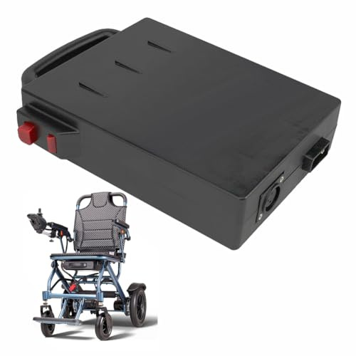 FREEDOH Batería de Silla de Ruedas eléctrica de 24 V, Paquete de batería de Litio de 24 V, 10 Ah y 12 Ah para Kit de conversión de Motor de 240 W y 288 W con BMS.,24v10ah