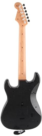 Eacam Giocattolo per Chitarra Elettrica per Bambini Mini Chitarra Elettrica Strumento Musicale Aspetto di Reale Multifunzionale con Riproduzione Musicale Modalità Accordo (Nero)