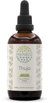 Thuja B120 Alcohol-Free Herbal Extract Tincture, Concentrated Liquid Drops Natural Thuja plicata (4 fl oz)