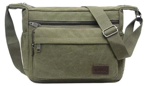 JAKAGO Umhängetasche Herren, Multi-Tasche Schultertaschen,Arbeitstaschen Herren & Damen,für Outdoor,Reisen,Arbeiten,täglicher Gebrauch (Grün)