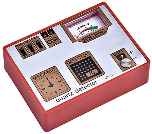 TMISHION Desmagnetizador y Analizador de Relojes: Desmagnetiza, Mide Batería, Test de Pulso y Cuarzo, Multifuncional Universal para Electrónica y Consumo, Carnelian