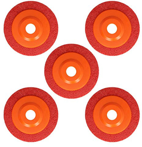Utoolmart 5 Dia 15mm Spessore 9P Ruota In Fibra di Nylon Abrasivo Lucidatura Disco Grigio 5 pz