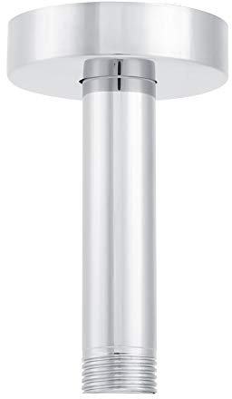 Hapivida Tubo di Prolunga per Soffione Doccia G 1/2 in Acciaio Inox Round Top Braccio Doccia per Montaggio a Parete per Accessorio da Soffitto per Bagno