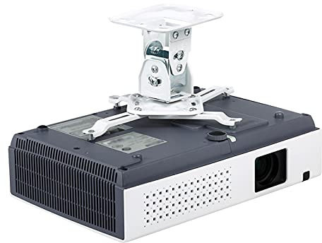 Projector Mount Stand Projector Mount Projector Ceiling Mount Bracket with Adjustable Extendable Arms Rotating Swivel Tilt and Low Profile Mount White Projector Stand
