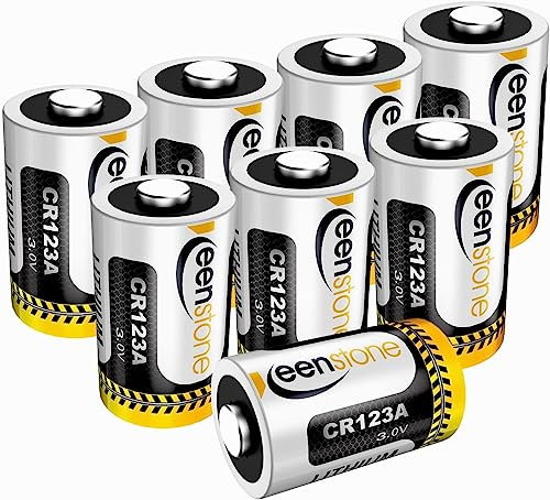Keenstone CR123A 3V Lithium, Keenstone 1600 mAh CR17345 3 V Lithium Einweg-Batterien 8 Stück für Taschenlampe, Kamera, intelligentes Instrument, Mikrofon etc. 【Nicht für Arlo】