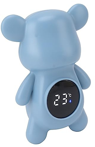 Baby-Badethermometer mit Sicherheitsanzeige Zur Messung der Raumtemperatur, Tragbares Design und ABS-Material (Blau)
